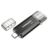 Vansuny USBメモリ 64GB タイプC フラッシュドライブ 2in1 OTG USB3.0 + USB Cメモリスティック デュアルType C 64ギガ USBサムドライブ(黒）