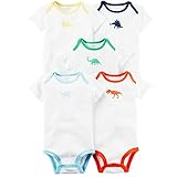 カーターズ Carter's 男の子用毎日恐竜半袖ボディスーツ5枚セット (3months(55-61cm)) [並行輸入品]