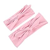 Domybest　親子　ヘアバンド ベビー　ママ　2点セット　カチューシャ 髪飾り ヘアアクセサリー　ウサギの耳　女の子 新生児 赤ちゃん 出産祝い 内祝い お宮参り 誕生日 100日記念 こどもの日