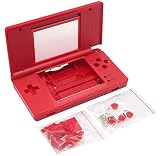 OSTENT ケース フルリペアパーツ 交換用 ハウジングシェル ケースキット Nintendo DSLite NDSLに対応 (レッド2)