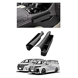 40 系アルファード/ヴェルファイア センターコンソール側面ポケット収納ボックス 内装用品 センターコンソールカスタムパーツ (ブラック) [並行輸入品]