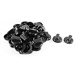 uxcell ガスストーブノブ ガスこんろ オーブンスイッチ 点火ツマミ コントロールノブ　ブラック　30個入