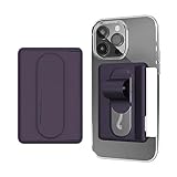 momo stick モモスティック Mag Card Grip ＭagSafe対応カードケース付きグリップスタンド ディープパープル MMS25294