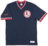 セントルイス・カージナルスMLBメンズOvertime WinヴィンテージVネックTシャツ L