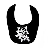 Silly Souls True Love Bib, Black/White, 0-2 Years by Silly Souls