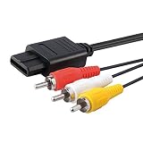 WestPort N64/NGC/スーパーファミコン/SNES任天堂SFC用 AVケーブル ステレオ 1.8M