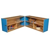 Wood Designs Kids Play Toy Book合板オーガナイザーwd12530bブルーベリー折りたたみ万能ストレージユニット、24 " H