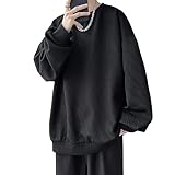 [Yeecan] トレーナー メンズ 秋服 長袖 パーカー tシャツ かっこいい カジュアル プルオーバー ドロップショルダー 大きいサイズ