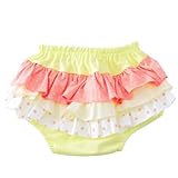 【CHIP＆CHERRY】POP　HOP　トリプルラッフルブルマー　　チェリー　キティン　イエロー地　80-95cm