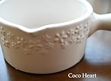 ~Coco Heart~ 陶器製　ミルクパン　L (クリスマス・リース・プリザ・ドライフラワー）