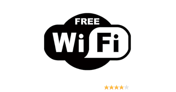 Amazon Co Jp Wifi Wi Fi ワイファイ Free フリー Wi Fiスポット 表示 マーク ステッカー シール デカール 店舗アピールに 15cm 10cm ブラック 文房具 オフィス用品