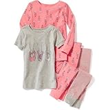 オールドネイビー OLD NAVY/ 4パックプリントスリープセット ピンクタフィー スリープウェア 12～18ヶ月【並行輸入】