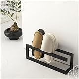 玄関収納 スリッパラック スリッパ収納 スリッパラック ライン ブラック 06462