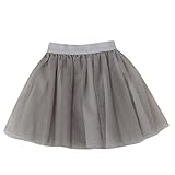 Dourabbi 子供服 赤ちゃん 新生児 幼児 赤ちゃん デュアルスカート ストラップドレス バックレス 糸 プリンセス ドレス 服 (100, グレー)