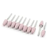 uxcell ルータビット　トリマービット　マウント　研削、研磨用　10mmダイヤ　10個入り