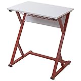 山善(YAMAZEN) デスク Z型デスク ホワイト/レッド MZD-6045(WH/RD)