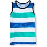 THE CHILDREN'S PLACE(ザ・チルドレンズプレイス) ボーイズプレーススポーツアイランドストライプタンク ターコイズ トップス半袖Tシャツ 12～18ヶ月【並行輸入】