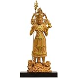 海宇工芸(kaiu art) 小仏【兜跋毘沙門天（とばつびしゃもんてん）】 柘植（ツゲ） 木彫仏像