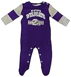 Kansas State WildcatsチームBeliever Onesie長袖スリー パープル