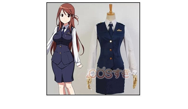 Amazon コスプレ衣装 Rail Wars 日本國有鉄道公安隊 飯田奈々 制服 コスチューム コスプレ衣装 Cosplay アニメ コスチューム コスプレ 仮装 通販