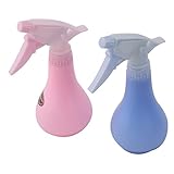 uxcell トリガースプレーボトル ピンク ブルー プラスチック?ノズル?トップ サロン ヘアスタイリング 230ml 2個入り
