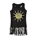 (プタス)Putars ベイビー服 子供服 女の子 ワンピース ドレス ノースリーブ ベスト フリンジ模様 タッセル付き 可愛い オシャレ プリンセス 通園 発表会 旅行 記念日 プレゼント 12ヶ月