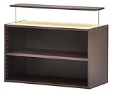 エイ・アイ・エス (AIS) オープンラック上台 エシカ 幅80cm ダークブラウン ESK-800TOP