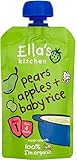 Ella's Kitchen Organic Pears, Apples & Baby Rice 4mth+ (120g) エラのキッチン有機梨～リンゴと赤ちゃんの米4Mth + （ 120グラム）