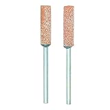 プロクソン(PROXXON) 軸付き砥石2本 【棒型5.1mm 軸径2.35mm WA砥石80番】 No.26660