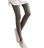 マタニティ レギンス 産前産後 カシミア風 コットン アジャスター マタニティウェア 10分丈 M～L グレー BEATON JAPAN