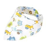 【ノーブランド品】 コットン　ベビー　ビブ　唾液タオル　幼児　バンダナト　ライアングル　ヘッド　スカーフ　かわいい　10パターン選べる - パターン10