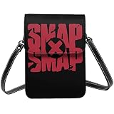 スマートフォンポーチ Smap 記念 応援 英字デザイン スマホケース ショルダー 携帯バッグ Puレザー 柔かい 持ち運びに便利 収納ポーチ カード収納 盗犯防止 磁石ボタン 多機能 斜め掛け 小銭入れ 手帳型 スマートフォンケース 男女兼用