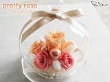 パラボッセ プリザーブドフラワー プリティローズ (ピーチ)