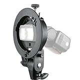 Godox SタイプブラケットBowens Sスピードライトフラッシュスナウトソフトボックス用マウントホルダー美容師ハニカム (S-Type)