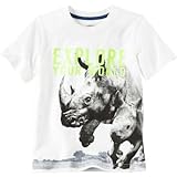 Carter's(カーターズ) エクスプロアオブジュライユアワールドグラフィックティ ホワイト トップス半袖Tシャツ 12ヶ月【並行輸入】