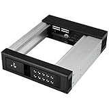 StarTech.com 3.5インチSATA/SAS対応ハードディスク用リムーバブルラック 5インチベイ内蔵型モバイルラック アルミニウム製 HSB1SATSASBA