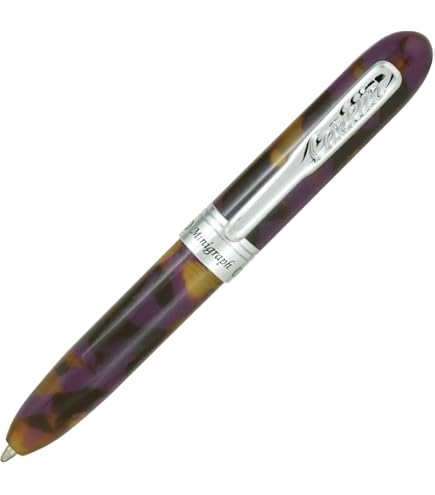 Amazon | Conklin Stylograph モザイクボールペン イエロー/ブルー 18K