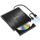 【2023新登場】DAILYLIVE ブラック 外付けDVD/CDドライブ DVDレコ DVD-Rプレイヤー USB3.0&Type-C両用 内蔵ケーブル Window/Linux/Mac OS対応 読み出し&書き込み エラー校正 日本語取扱説明書付き