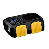 Sund エアコンプレッサー 車用　12V 車用空気入れ デジタル表示LEDライト付 シガーソケット接続式 ノズル付き 携帯便利 付自動車 バイク 自転車 ボール 浮き輪 風船用