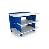 Legare Kids Furniture Gaming Center Stand, Blue and White [並行輸入品]