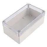 防水ジャンクションボックス，SODIAL(R) 防水クリアカバープラスチック電子プロジェクトボックス158x90x60ミリメートル