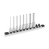 トネ(TONE) ロングヘキサゴンソケットセット(ホルダー付) HH308L 差込角9.5mm(3/8") 内容8点