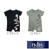 【SiShuNon/FARM】BAD 半袖ロンパース ファームBAD バッド 半袖ロンパース 80 12 グレー