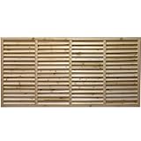 ルーバーラティス （木製・無着色・横タイプ）900×1800mm 目隠しフェンス DIY 園芸 ガーデニング 旭興進株式会社 JJ PROHOME