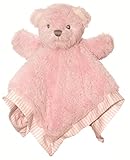 Suki Baby Hug-a-boo Bear Finger Puppet Blankie With Striped Cotton Edge And