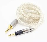 St.espoir ヘッドホン ケーブル 交換用 リケーブル 全長 1.2m プラグ 3.5mm-2.5mm (ロック付き特殊プラグ) HD599 HD598シリーズ HPH-MT8 などに使用可能 シルバー