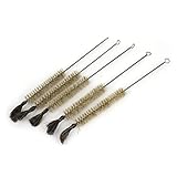 uxcell チューブブラシ ブリストル ボトル ツイストハンドル 120x20mm 5本入