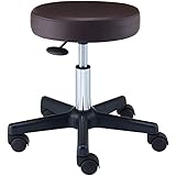 エステスツール OR 高さ約38.5-50.5cm ブラウン 丸椅子 キャスター 高さ調整