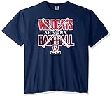 NCAA カラーTシャツ アリゾナワイルドキャッツ 野球バット半袖 快適 トルゥーネイビー