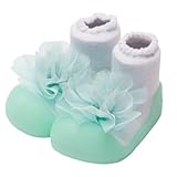 (アリサナ) arisanaソックスシューズ【コサージュ】 ベビー XL/13.5cm グリーン